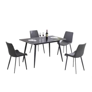 Minimalist Sintered Stone Dining Table ISDT-881 & Dining Chair IMDC-05