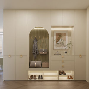 Chantilly - Shoe Cabinet, Entrance Cabinet, Bench Seating, Storage System, Shoe Shelves, Shoe Drawers